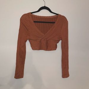 SHEIN Burnt Orange crop Top